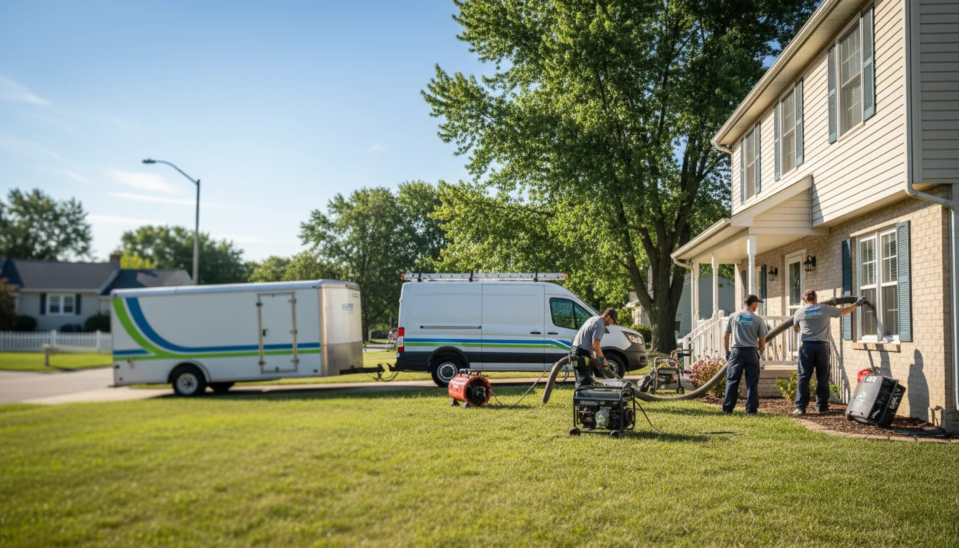 Flooded Basement Restoration And Cleanup With Repair in Derby, OH near me